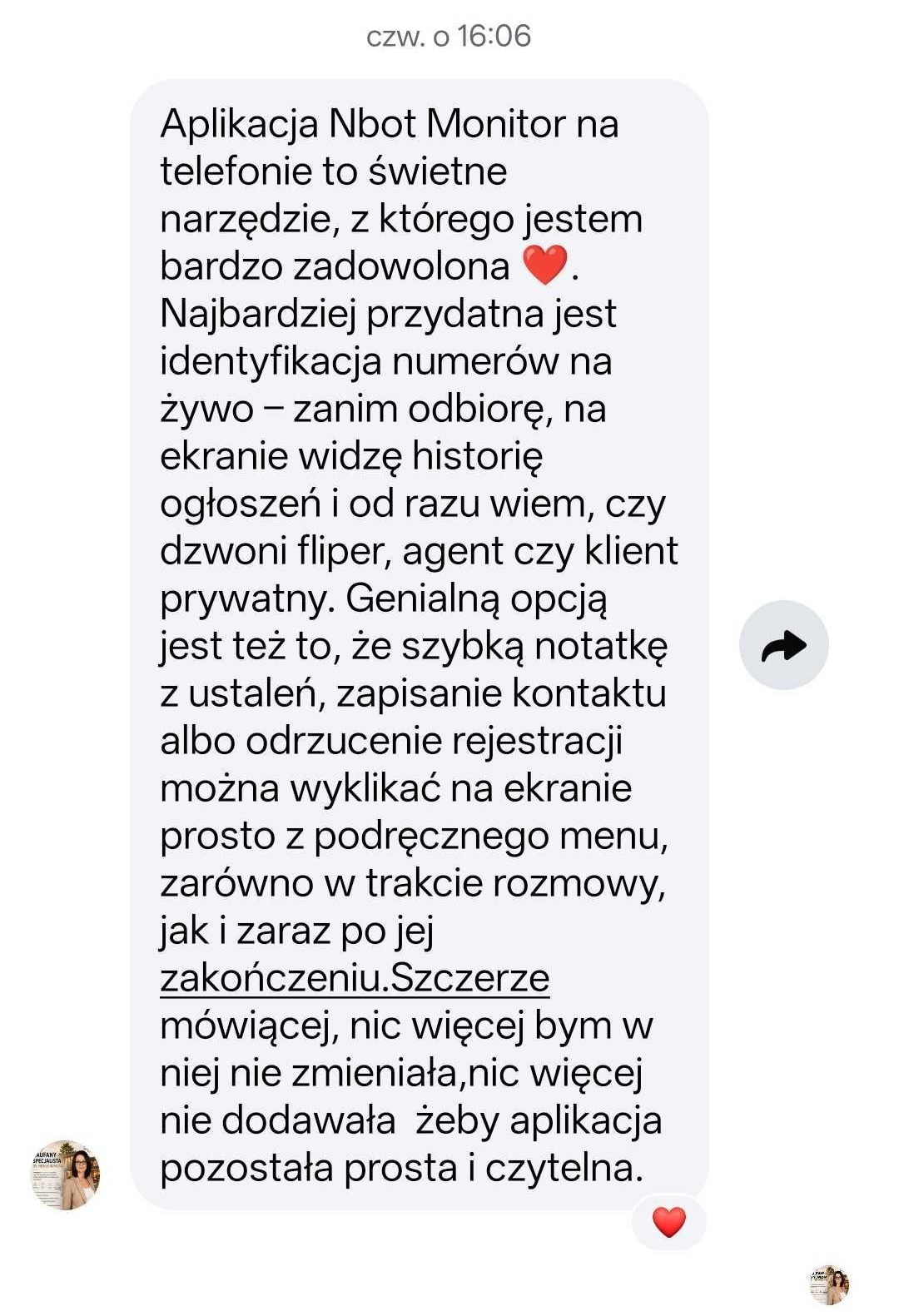 Opinia pośrednika nieruchomości o aplikacji Nbot Monitor